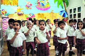 Tiny tots of Strawberry Fields usher in the month of September with a musical event in Sector 24, Chandigarh