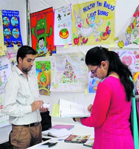 Spreading awareness: To mark the Nutrition Week celebrations, a programme on paediatric nutrition was held at the Government Medical College and Hospital, Sector 32, Chandigarh on Tuesday. The event was organised by the Department of Dietetics