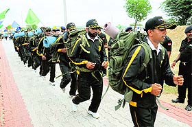 An Army team leaves for an expedition in Bathinda on Wednesday.