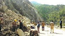 A Landslide near Reasi