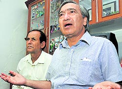 CPM leader MY Tarigami addresses a press conference in Jammu on Wednesday