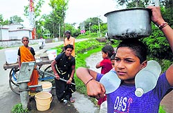 People of the Jammu region have not received drinking water for three days as PHE workers went on a strike demanding reguralisation of service
