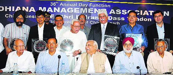 Ludhiana Management Association awarded six businessmen during its 36th annual function