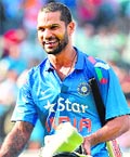 Shikhar Dhawan finally came good after a string of failures in the Test serie and then the first three ODIs. AFP
