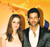 Suzanne Khan and Hrithik Roshan