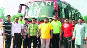 Kabbadi team, Lahore Lions, crosses over from Wagah border on Saturday for their next match against Yo Yo Tigers in Ludhiana.