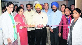 Dr Karanjit Singh, Director Health and Family Welfare, inaugurates a reconstructive surgery camp at the Civil Hospital in Amritsar on Saturday.