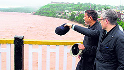 Chief Minister Omar Abdullah visits flood-affected areas in Jammu on Saturday