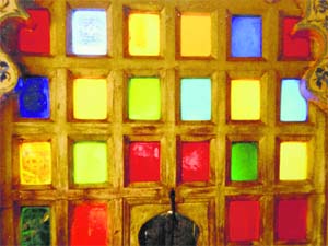 Detail from the cover of Victoria Finlays book on colour