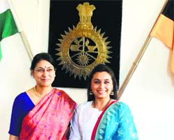 Face-to-face:  Meeran Borwankar with Rani Mukerji 