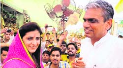 Renuka Bishnoi with Dura Ram
