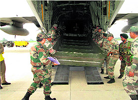 Vajra Corps in Jalandhar dispatches a team to Jammu and Kashmir to join the flood rescue operations in the state