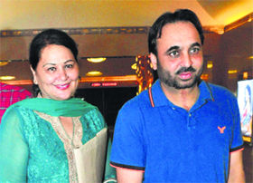 Sunita Dhir and Bhagwant Maan 