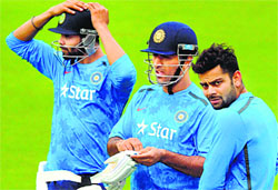 MS Dhoni and Virat Kohli, who are Indias most successful batsmen in Australia, will need to be at their best for India to stand any chance of defending the World Cup. Bowlers, too, will need to bowl much better than they recently have in South Africa and NZ. file photos