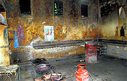 a mess in poor stateof Government Medical College in Amritsar