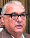 Haryana Chief Minister Bhupinder Singh Hooda