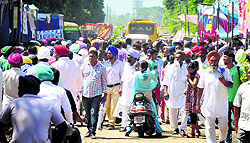 Visitors at Kisan Mela
