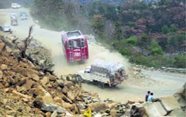 The Pathankot-Manali-Leh highway.