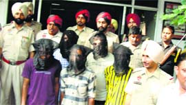 Accused in police custody.