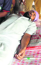 A PRTC union leader on an indefinite fast in Patiala.