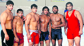 Satyavrat, Amit Kumar Dahiya, Pavan Kumar, Bajrang Punia, Yogeshwar Dutt.