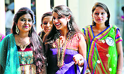 Students of the GGN Institute of Management and Technology, Civil Lines, participate in the Freshers Day celebrations in Ludhiana on Tuesday