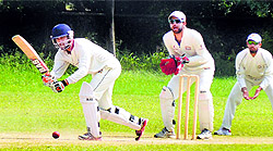 A match in progress during the Punjab State Inter-District Cricket Tournament at the PAU in Ludhiana