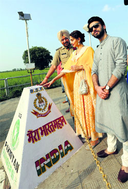Sonam Kapoor and Fawad Khan at the Wagah border