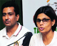 Organisers give details about the event in Chandigarh on Friday. Tribune photo: Manoj Mahajan