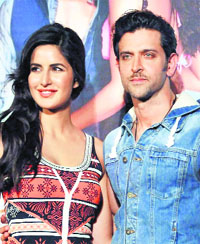 Katrina Kaif and Hrithik Roshan