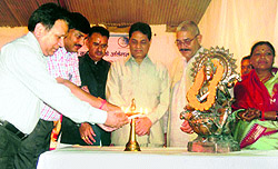 Health Minister Surendar Singh Negi, inaugurates a function being organised under National Tobacco Control Misson in Mussoorie on Friday