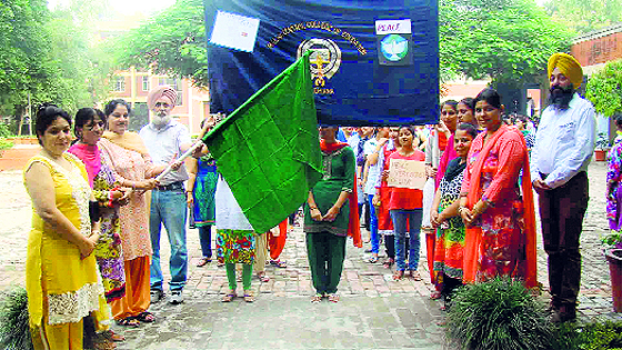 for peace: International Peace Day was celebrated at the Malwa Central College of Education for Women, Civil Lines, Ludhiana, on Saturday.