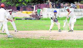A match in progress between SCD Government College and Malwa College in Ludhiana