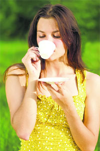 Tea drinking improves concentration and alertness