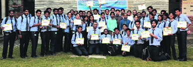 Students of University and Petroleum and Energy Studies who participated in activities related to World Ozone Day 