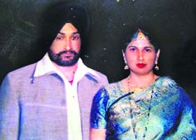 Ajit Singh and his wife Balwinder Kaur, who died in the accident