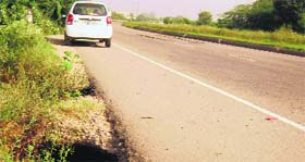 A pit aong the Ludhiana-Malerkotla road.