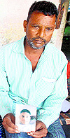 Prabhjits father with his sons photo at Rataul. 