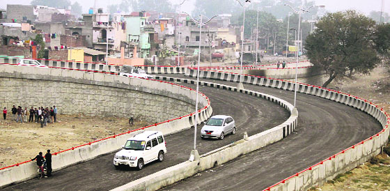 The Damoria railway overbridge in Jalandhar. File photograph