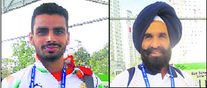 Arpinder Singh missed out on gold at CWG. But with his coach, SS Pannu (right), by his side this time, Indias best triple-jumper has his mind set on a gold