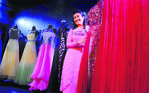 Designer Tanu Vohra unveils her collection in Ludhiana.