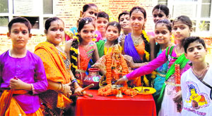 A special dance assembly was organised at Tribune Model School to mark the beginning of the Navratras fest in Chandigarh on Friday