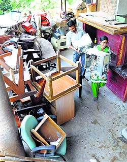 A special drive to remove waste material was launched at the Estate Office in Sector 17, Chandigarh, on Saturday.