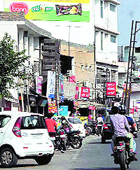 Vehicles parked outside the hospital in Ludhiana