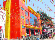 A multi-storeyed commercial complex at Durgiana Temple in Amritsar.