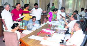 Councillors try to defend study tours during a recent MC House meeting in Chandigarh