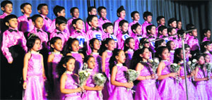 Students participate in the annual function at Guru Nanak Public School, Sector 36, Chandigarh, on Monday.