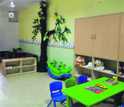 The day care centre for the children of PGGCG-11 staff is equipped with all modern facilities.