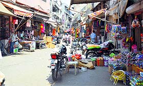 Encroachments are rampant at Chaura Bazar and Talab Bazar in Ludhiana. 