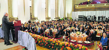 PM Narendra Modi addresses a gathering at the reception hosted by US-India Business Council in Washington DC. PTI